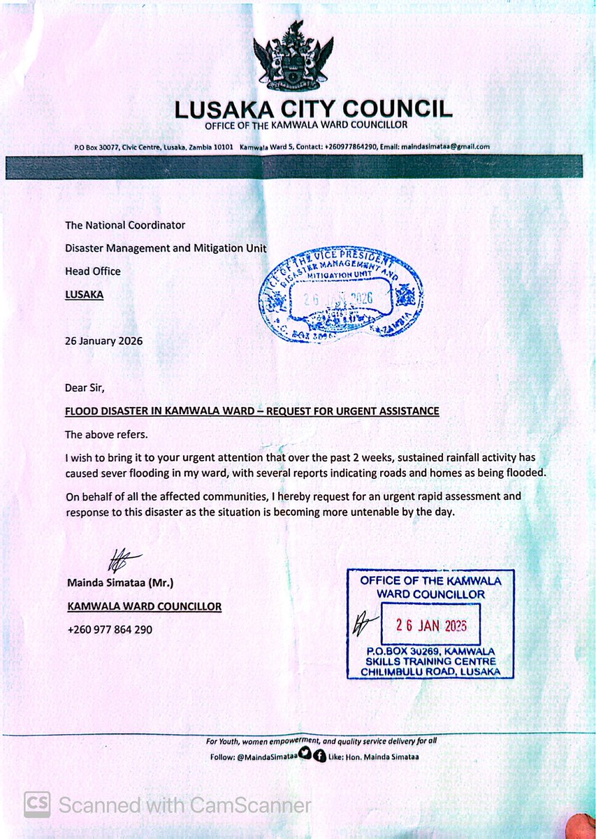 Kamwala Ward Councillor tweet media