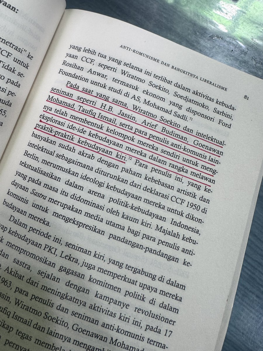 Kalian harus baca buku ini: “Kekerasan Budaya Pasca 1965….”. Biar tahu budayawan-seniman yg ternyata ikut membuat narasi komunisme wajib ditumpas.