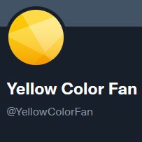 Yellow Color Fan tweet media