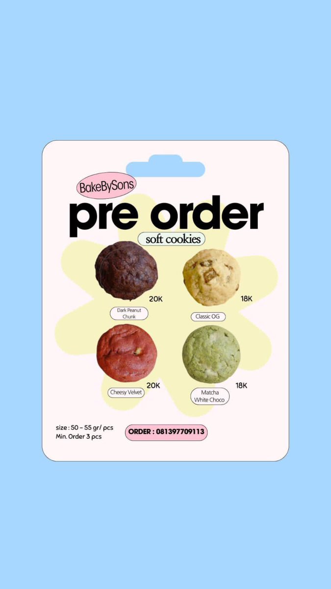 sonsondankdang's tweet image. ✨ CONCERT SNACK SURVIVAL KIT ✨
​Mau nonton Chen tapi takut laper di dalem venue? Ngemil soft cookies solusinya!
✅ Gampang dibawa
✅ Gak berceceran
✅ Rasa premium (kek suara Chen)
​Slot terbatas buat pengiriman H-1 konser! 🍪 ✨️
#SoftCookies #CHEN_ArcadiaTour