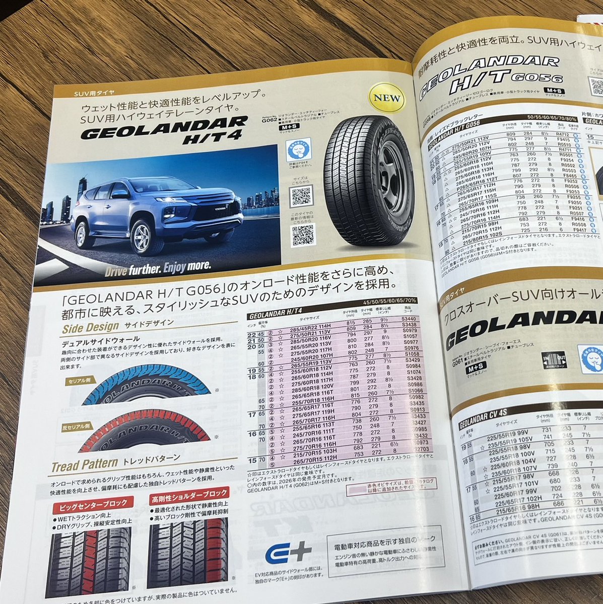 tg_takatsu's tweet photo. ヨコハマタイヤの最新カタログ、2026VoL1が届きました‼️
今年発売の #GEOLANDAR #HT4 も掲載しております‼️ https://t.co/JHHRllZp8z