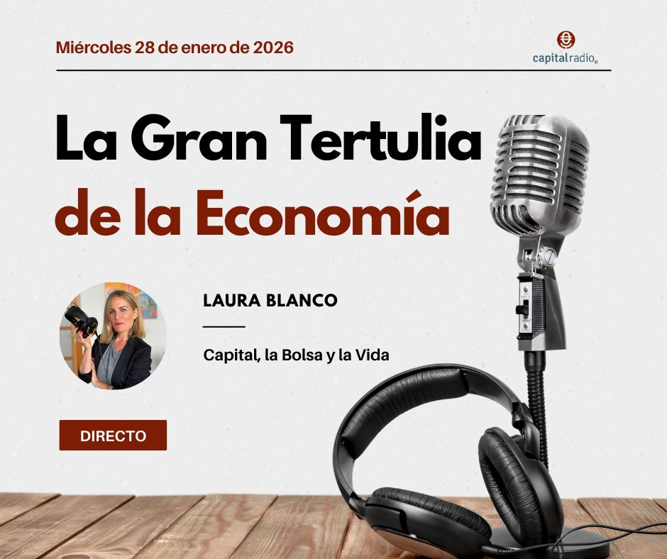 🔴DIRECTO | La Gran Tertulia de la Economía con <a href="/78laurablanco/">Laura Blanco</a>

👤<a href="/EDUARDOABADSABA/">Presidente UPTA España</a>, presidente de <a href="/upta_es/">UPTA España</a>
👤<a href="/Juanjo_rubiog/">JuanjoRubioGuerrero</a>, catedrático de Hacienda Pública
👤José Ignacio Gutiérrez, de Federación de Servicios Financieros de la Confederación de Cuadros

💻youtube.com/live/ZinZiWZ_h…