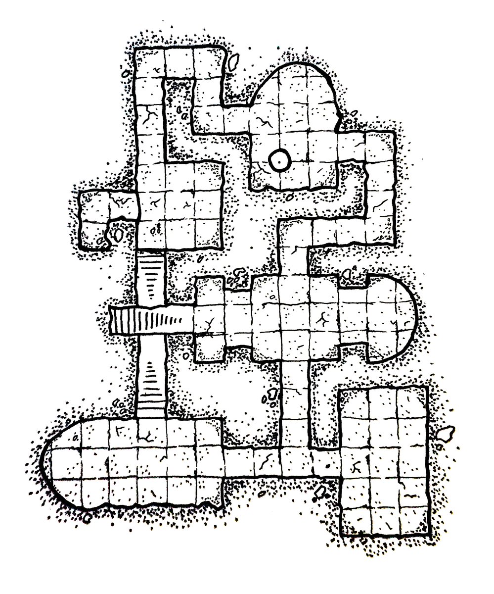MastersOfEvilRP's tweet image. Floor 2 of our upcoming dungeon for #Shadowdark Blackbone Barrow. If you can survive the traps and undead, you'll have to decide how to deal with the woodlousefolk Matriarch, possessed by the spirit of a long-dead evil.

Coming soon!

#osr #dungeonmap #ttrpg #dndmap