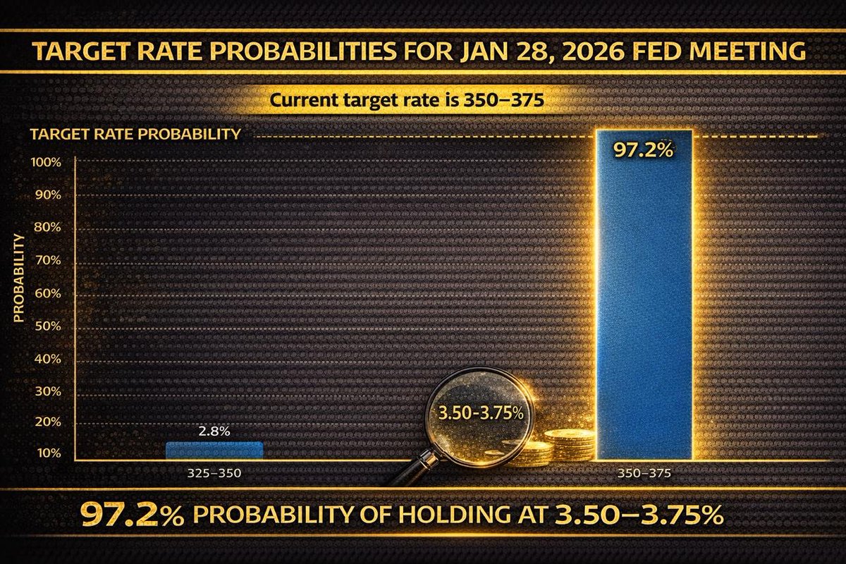 i_finnika's tweet photo. JUST IN: 🇺🇸 Markets see a 97% chance the Fed doesn’t cut interest rates tonight.
#MarketUpdate https://t.co/8gvirQ1NZn