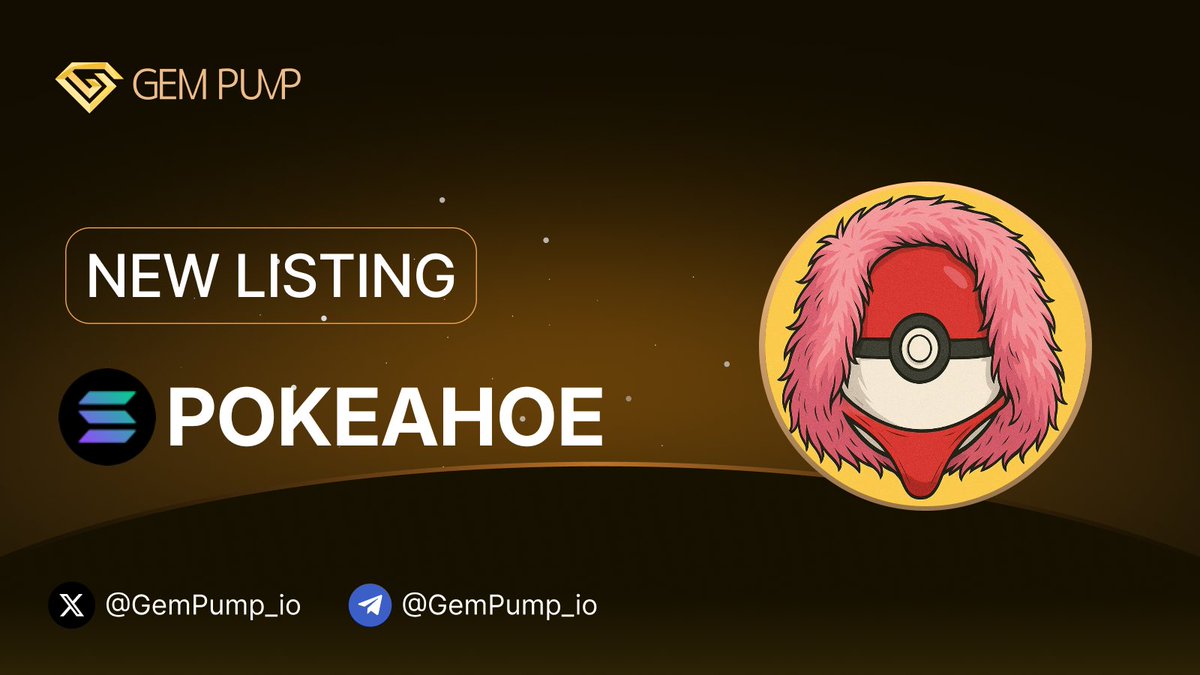 👏 #POKEAHOE listed on GemPump.io 🤝<a href="/GemPump_io/">GemPump.io | Listing 💎</a>

📄 CA:HRvw81mktEraX9gZLTHKeYGaFygCSNKuAwNLVE6Tpump

🌐 TG：t.me/pokeahoesol
 ✖️ X：x.com/pokeahoesol

💎 GemPump: gempump.io/token/pokeahoe

#NewListing #GemPump #100xGem