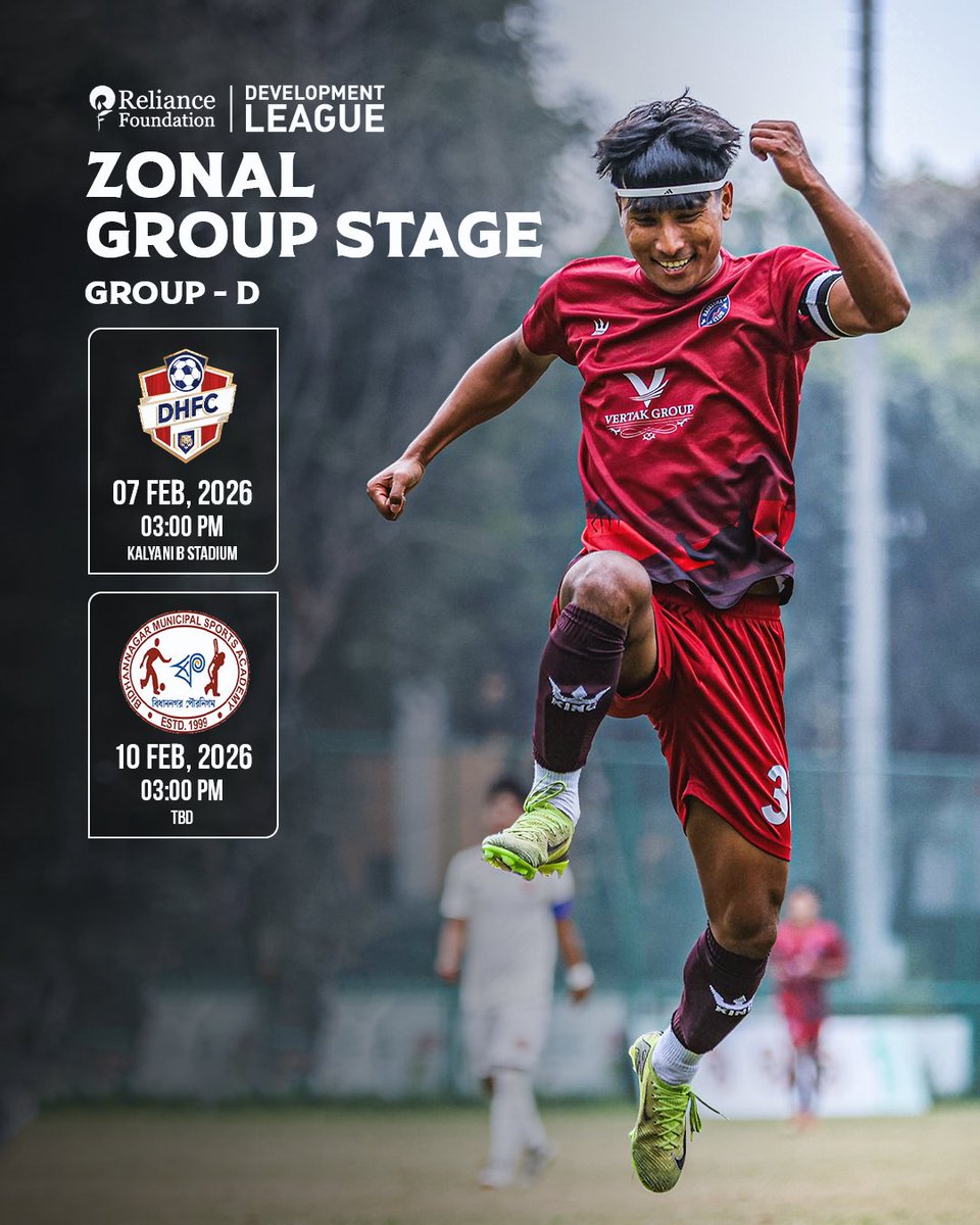 RajasthanUnited's tweet image. Reliance Foundation Development League | Zonal Group Stage – Group D

One round cleared, the journey moves forward.⚔️🌱

#Abkhelegarajasthan 
#RelianceFoundationDevelopmentLeague
#RFDevelopmentLeague
#ZonalGroupStage
#GroupD