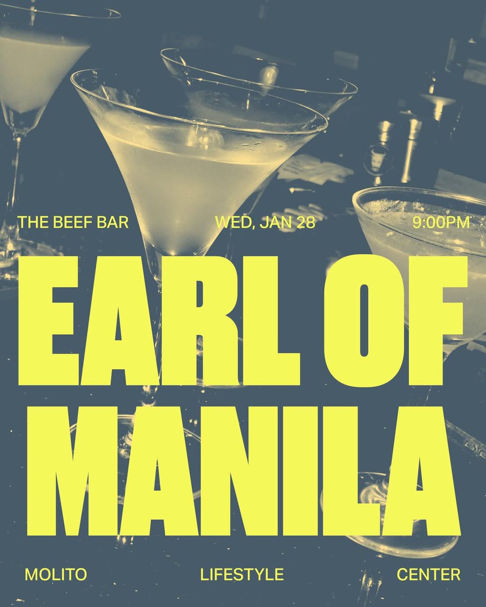 Spinning tonight at The Beef Bar, Molito, Alabang. I got 90s–early 2000s Hip-Hop, R&amp;B, and Pop tunes all night for y'all. See you!