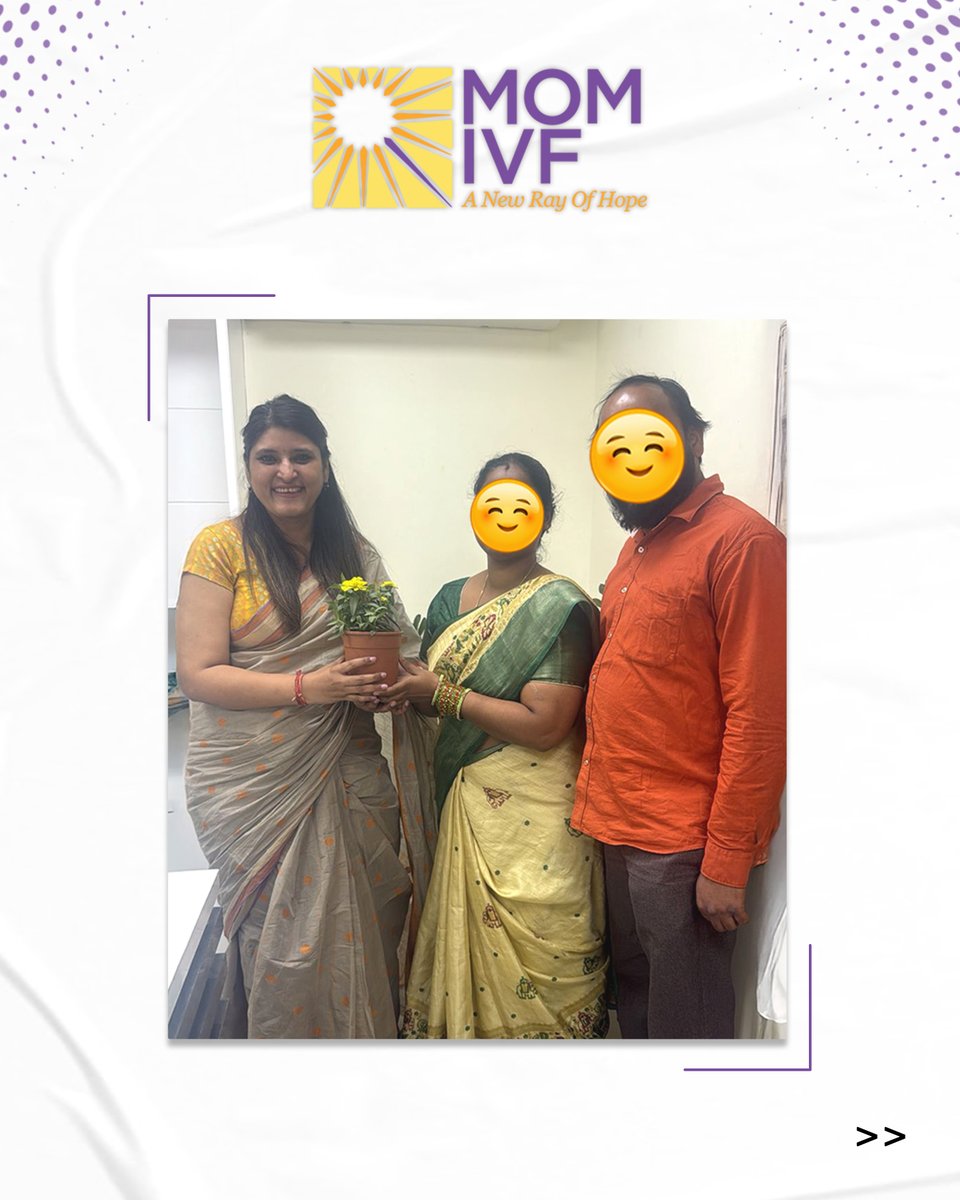 Momivfcenter's tweet image. Every journey is unique, every story is special—and being part of these moments is what makes our work truly fulfilling. 
At MOM IVF, hope turns into happiness, one smile at a time.
#MOMIVF #ANewRayOfHope #testimonials #HappyPatients #IVFJourney #IVFpatient #IVFcare #ivftreatment