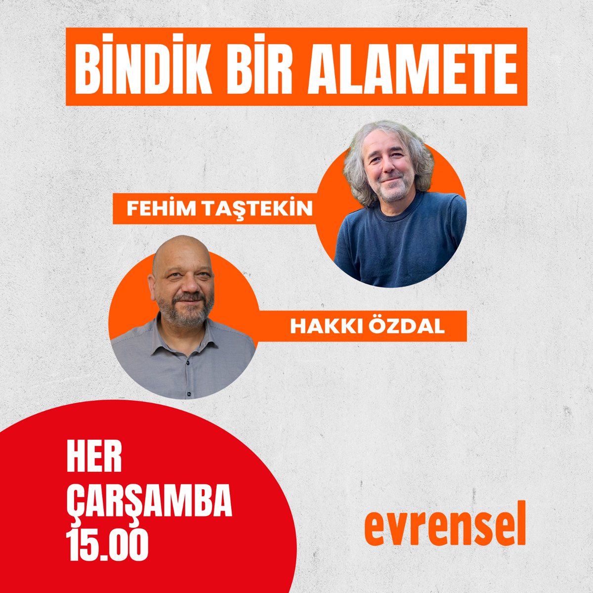 Gazeteciler <a href="/fehimtastekin/">Fehim Taştekin</a> ve <a href="/hakki_ozdal/">hakkı özdal</a>, Ortadoğu ve dünyanın diğer  merkezlerindeki gelişmeleri "Bindik Bir Alamete" programında  değerlendiriyor.

#BindikBirAlamete her çarşamba saat 15.00'te Evrensel'de

▶️ youtube.com/playlist?list=…