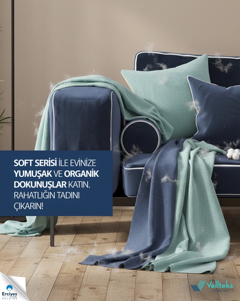 Soft serisi ile evinize yumuşak ve organik dokunuşlar katın. Rahatlığın tadını çıkarın! 

#Vellteks #Kumaş #SoftSerisi