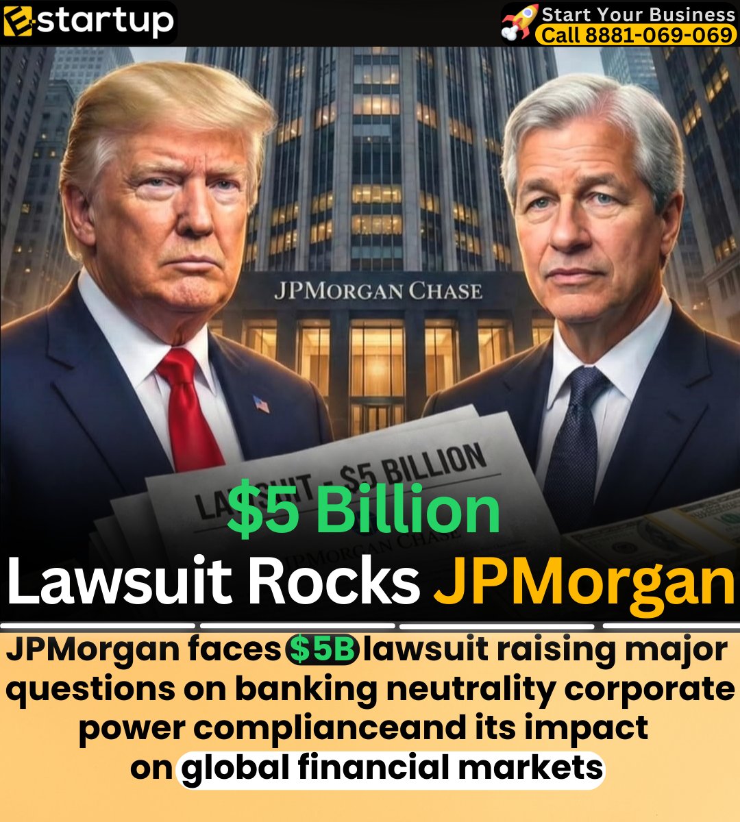 $5B lawsuit, one banking giant, and big questions on power, neutrality, and compliance in global finance.

#BusinessNews #JPMorgan #BankingNews #LegalBattle #FinancialMarkets #CorporateGovernance #USBanking
