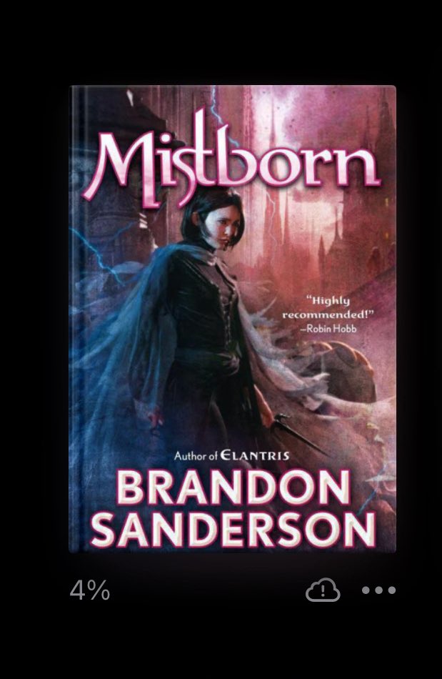 Ali_7743's tweet image. بعد تفكير مو طويل، mistborn هي الرحلة القادمة كبريك من peak rising
