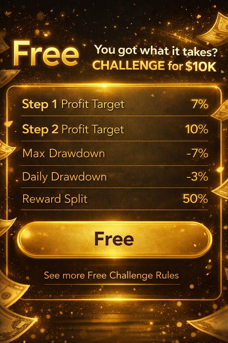 🎁 Free 10000$ Funded Account For Everyone ‼️

1️⃣ Follow:<a href="/Rexy_fx/">Rexy Fx</a> <a href="/Traders_cult_/">Traders Cult</a> <a href="/fractalvertex/">Fractal Vertex</a> <a href="/ThePropReview/">The Prop Review</a> <a href="/propfirmsfusion/">Prop Firm Fusion</a> 

2️⃣ Like , Retweet and Tag 4 traders

3️⃣ Join discord.gg/mrtgg6yXT

-Claim here by opening ticket 🏆 
discord.gg/DVfpBcQjuZ