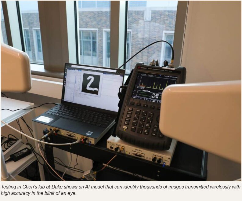 talius's tweet image. #Radiowaves enable #energy-#efficient #AI on #edge devices #without #heavy #hardware 

Duke &amp;amp; MIT researchers developed WISE, which uses radio waves to process AI. This method cuts energy use by over 90% for drones and sensors.
scitechupdates.com/radiowaves-ena…