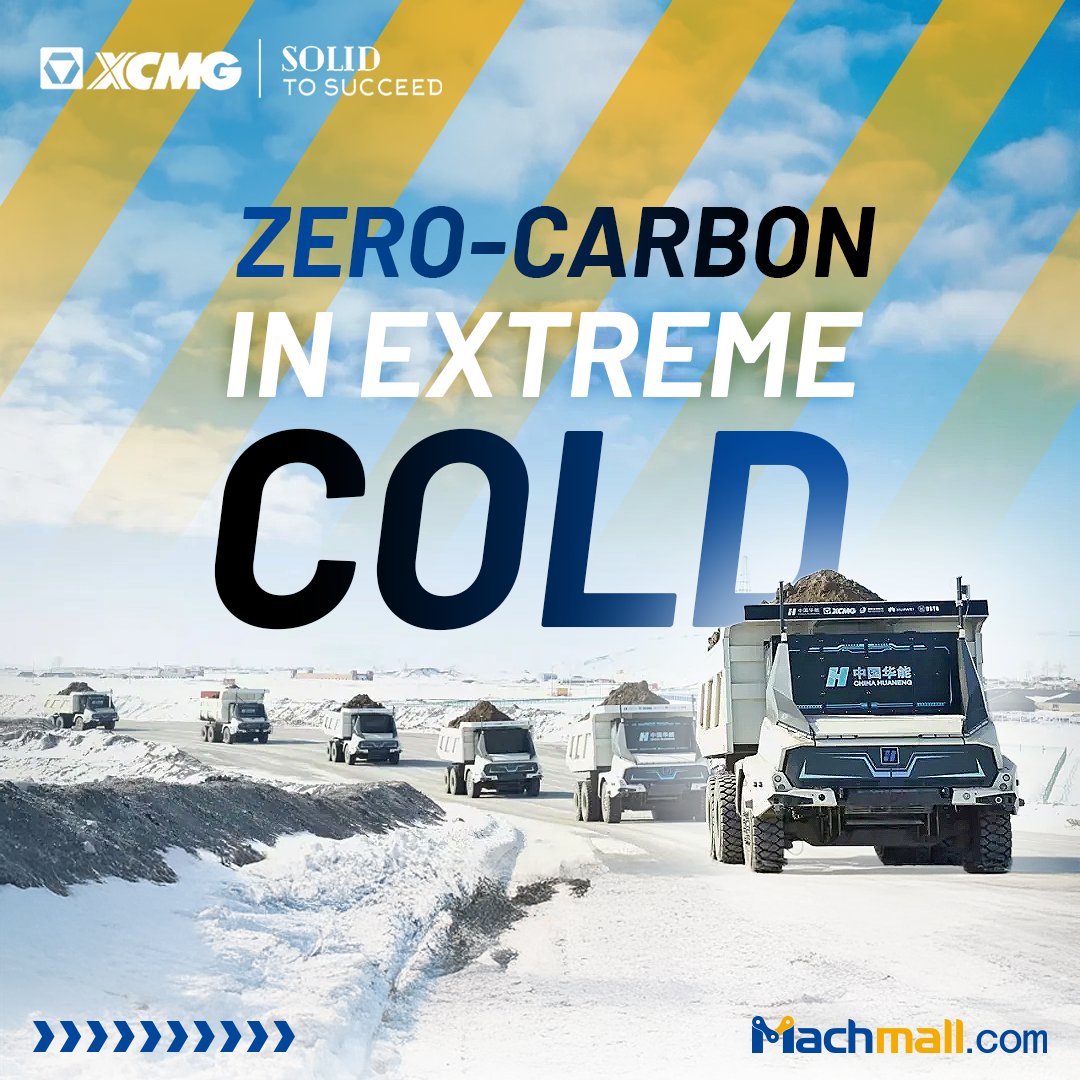 XCMG_Machmall's tweet image. From summer heat to minus 30°C winters, unmanned pure-electric mining trucks continue operating at the Huaneng Yimin Open-Pit Mine in Inner Mongolia.

#Machmall #XCMG #HeavyMachinery #Construction #SolidtoSucceed