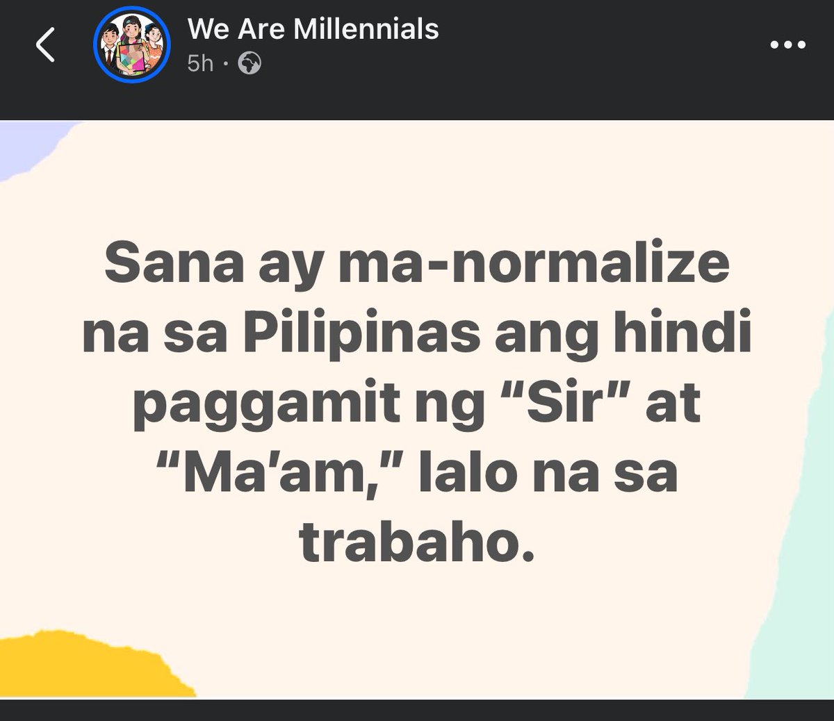 Teh ang tawag kez. “Good morning mga teh” bwhahwhahhwhwhwhahwhhww