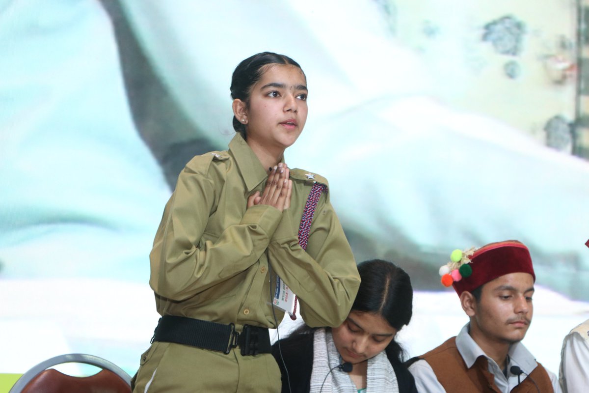 #MYGS | A mock Model Youth Gram Sabha session by JNV Una, #HimachalPradesh was showcased during the National Award Ceremony of the Model Youth Gram Sabha.

The students delivered an impressive and engaging performance by stepping into the roles of elected Panchayat