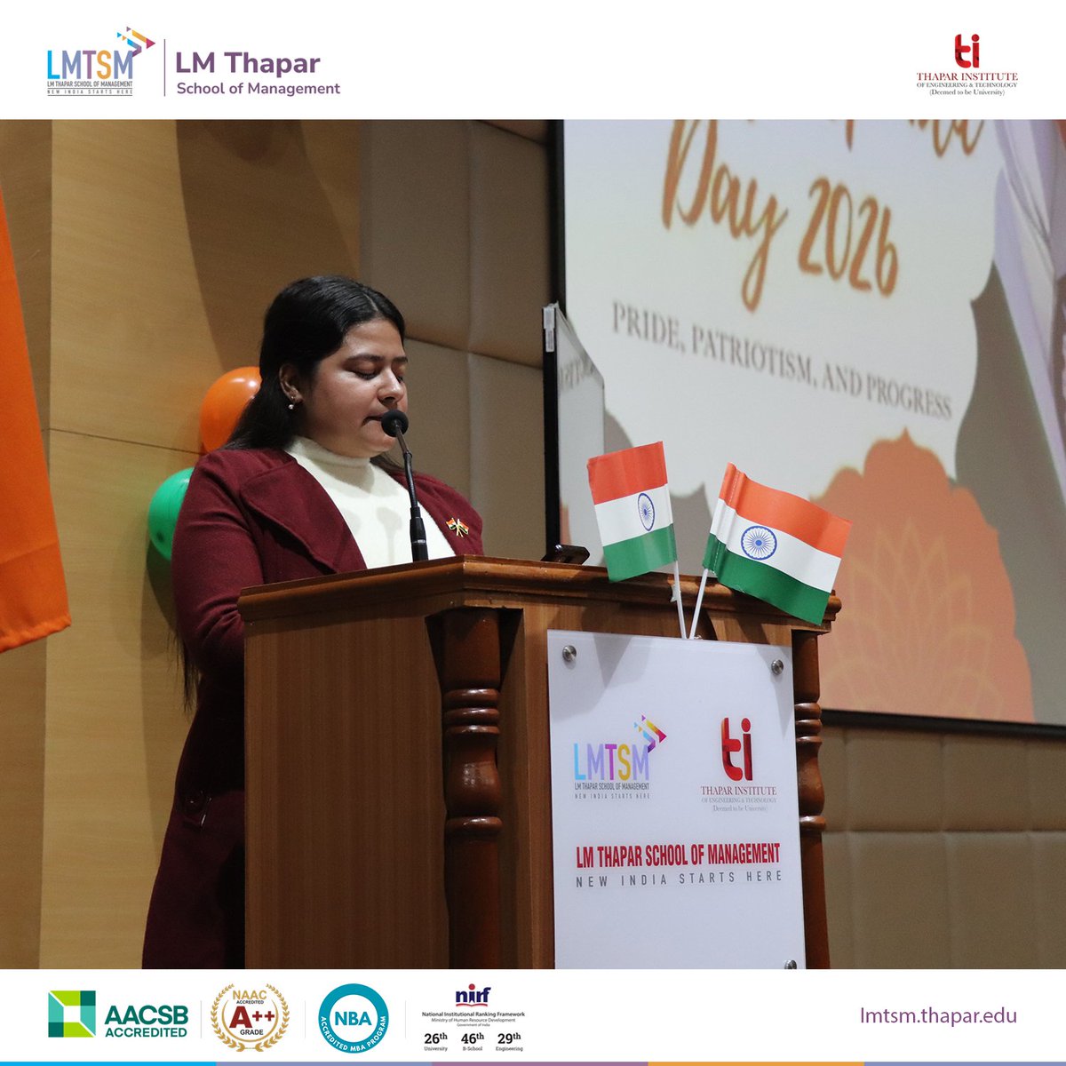 Our campus came alive as we celebrated the 76th Republic Day of India, honouring the Constitution and the ideals of unity, integrity, and excellence.

As we move forward, we remain committed to shaping responsible leaders and engaged citizens of tomorrow.

#RepublicDay