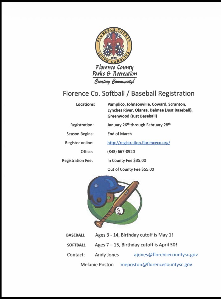 Florence County Parks & Recreation tweet media