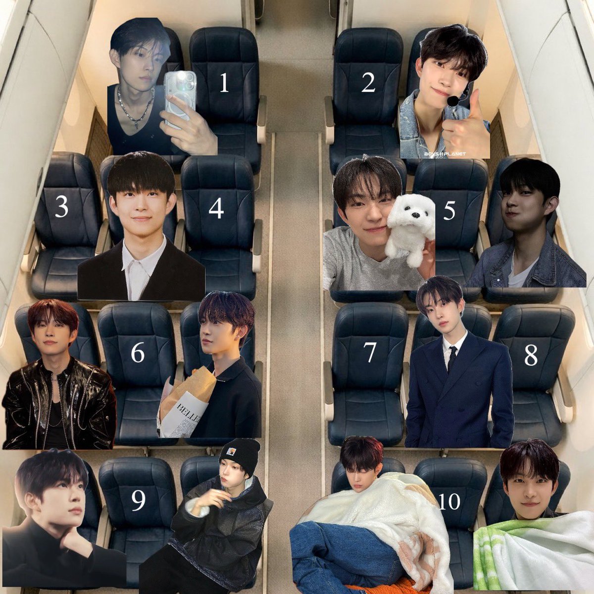 kgw0411___'s tweet image. 비행기 좌석 고르기 #건우 ver. ✈️
장거리 비행이라면 당신의 선택은?