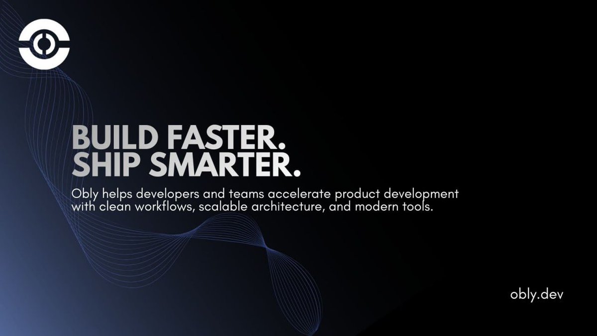 OblyTech's tweet photo. Speed matters. Obly is built to help teams move faster without breaking quality.
Build smarter. Ship confidently.

#Obly #BuildInPublic #StartupTools #DevPlatform #TechStartup https://t.co/gLbFu3Ceyy