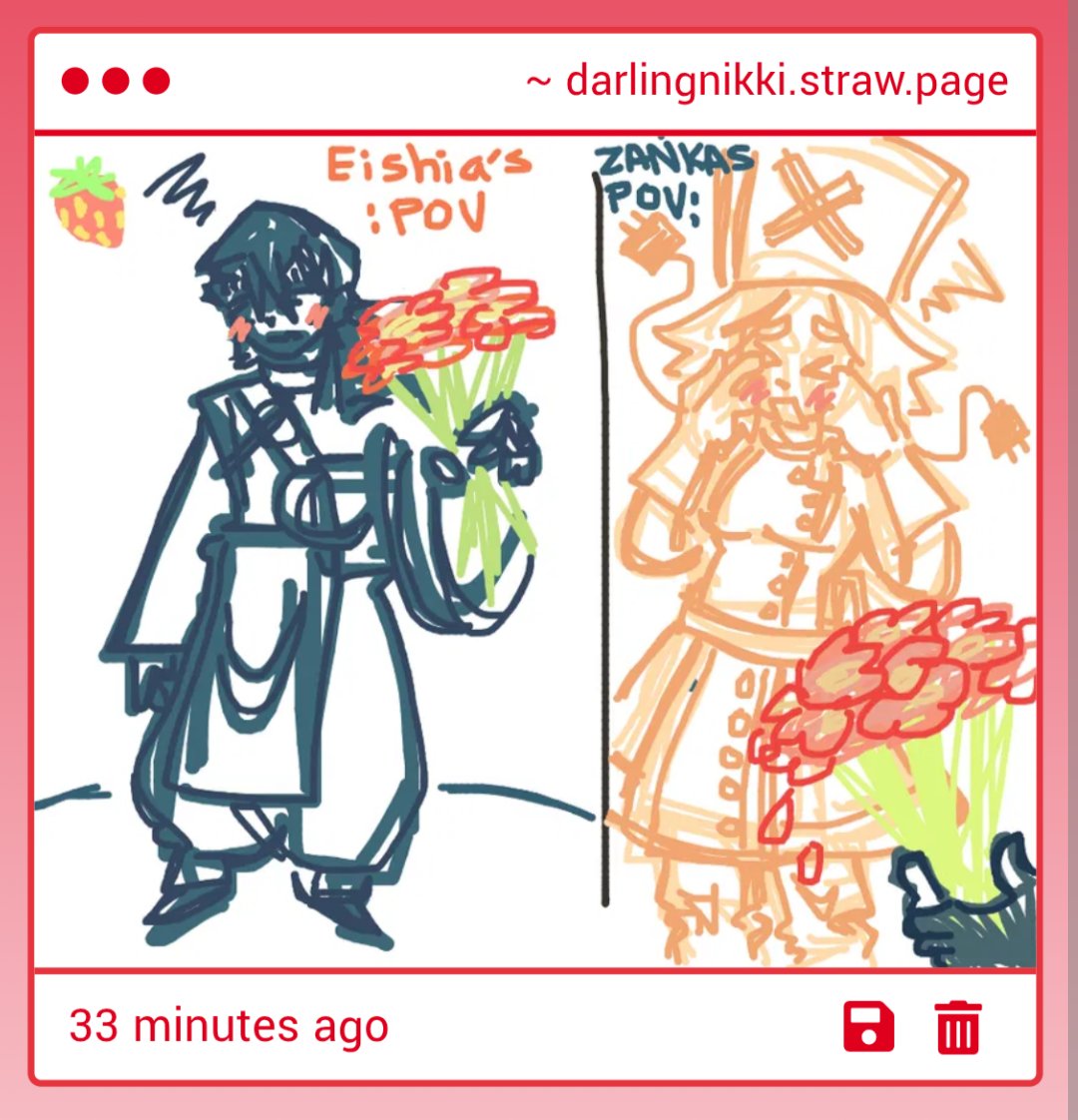 nicospidrrz's tweet image. is this #zanshia ??? JK I LOVE ITTTTT thank you strawberry anon, SHOW YOURSELF i love your doodles