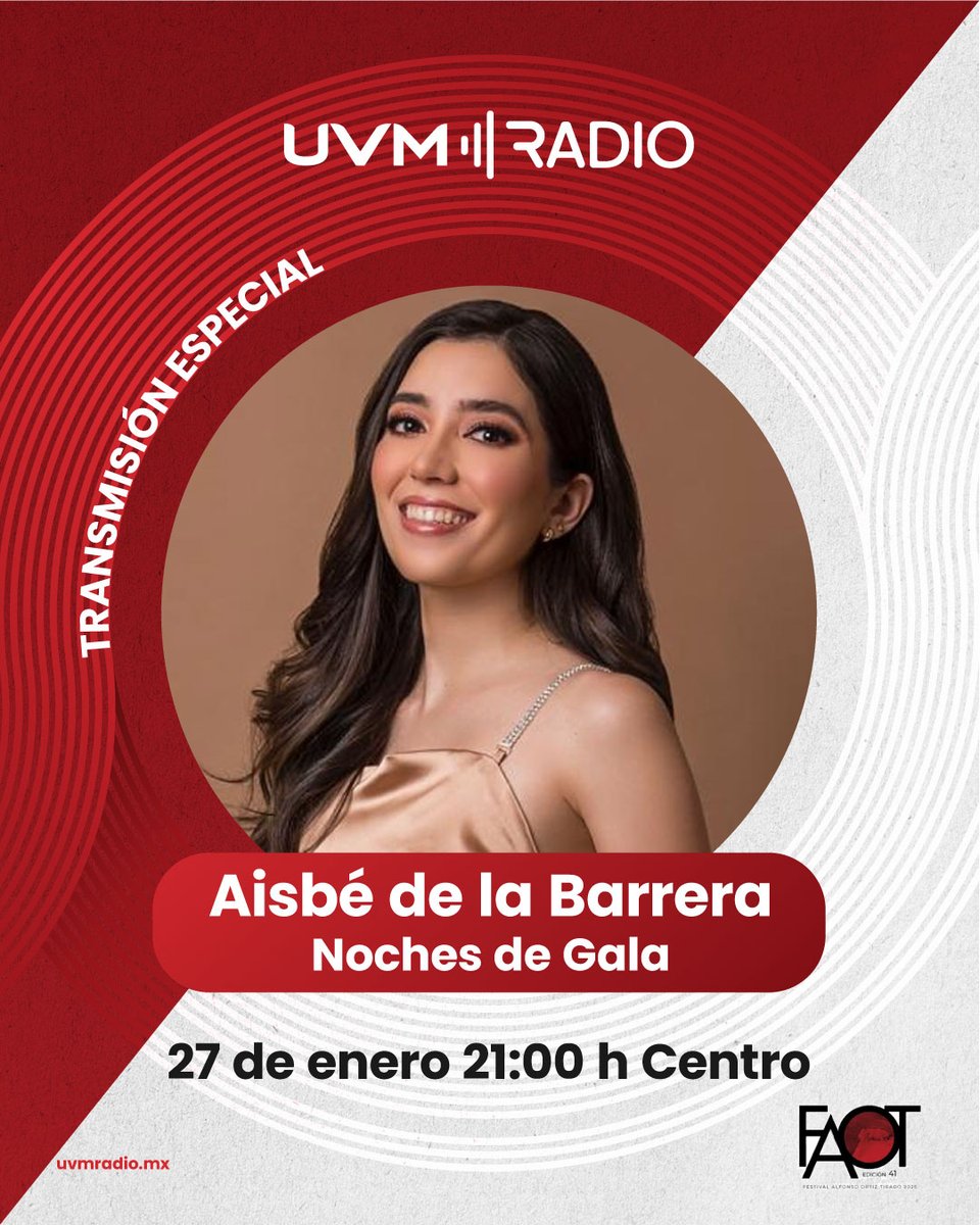 Quinta Noche de Gala del Festival Alfonso Ortiz Tirado edición 41
No te lo pierdas, totalmente en vivo desde Álamos Sonora. 
uvmradio.mx
<a href="/TMXDigital/">Telemax Sonora</a> 
#FAOT2026