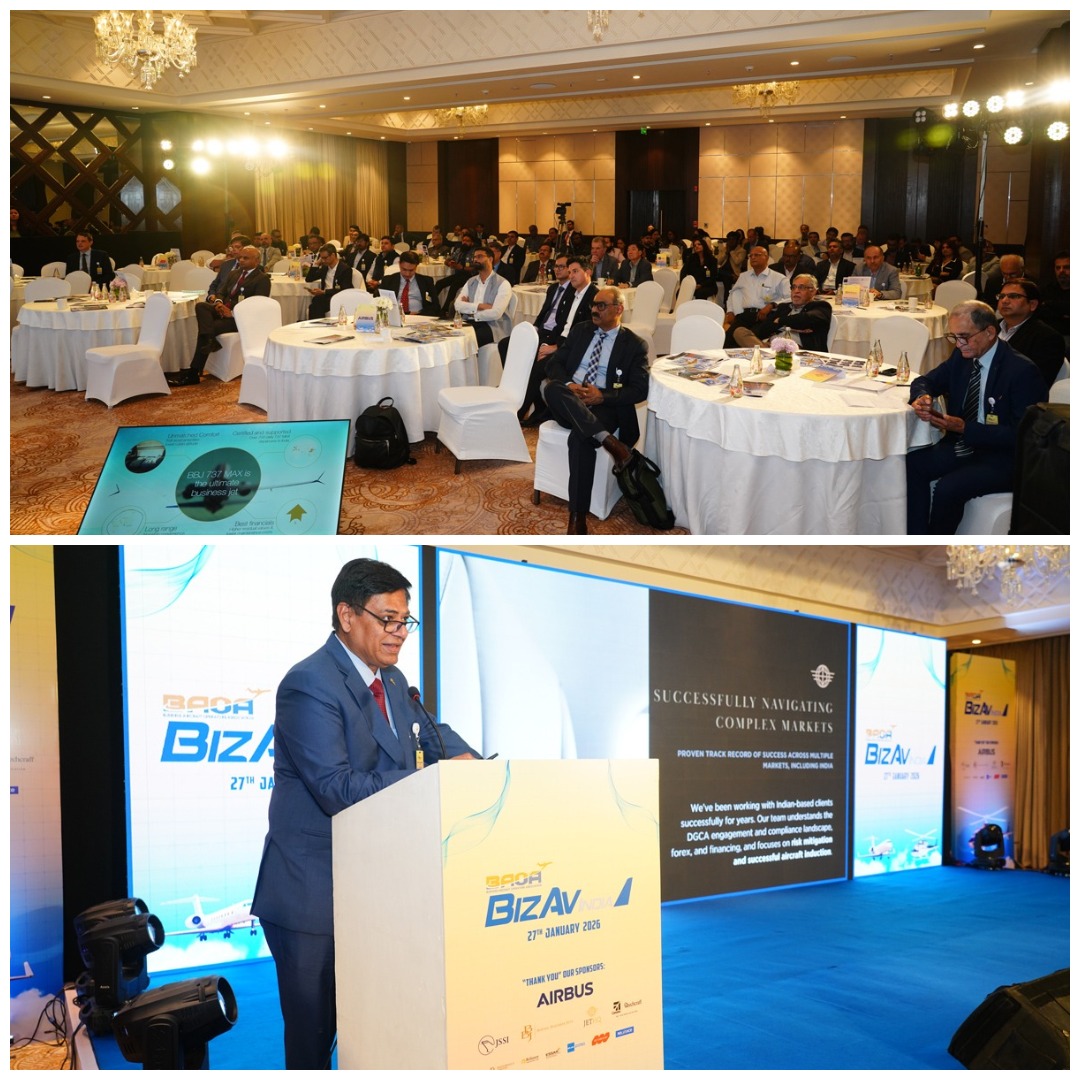 BizAvIndia's tweet photo. #BAOA thanks regulators, industry leaders, OEMs, partners for a day of thoughtful dialogue in Hyderabad.
The discussions reinforced the need for aligned policy, scalable models and infrastructure-led growth for business aviation in India.

#BAOA #BusinessAviation #IndianAviation https://t.co/ZarJFvL3Ib