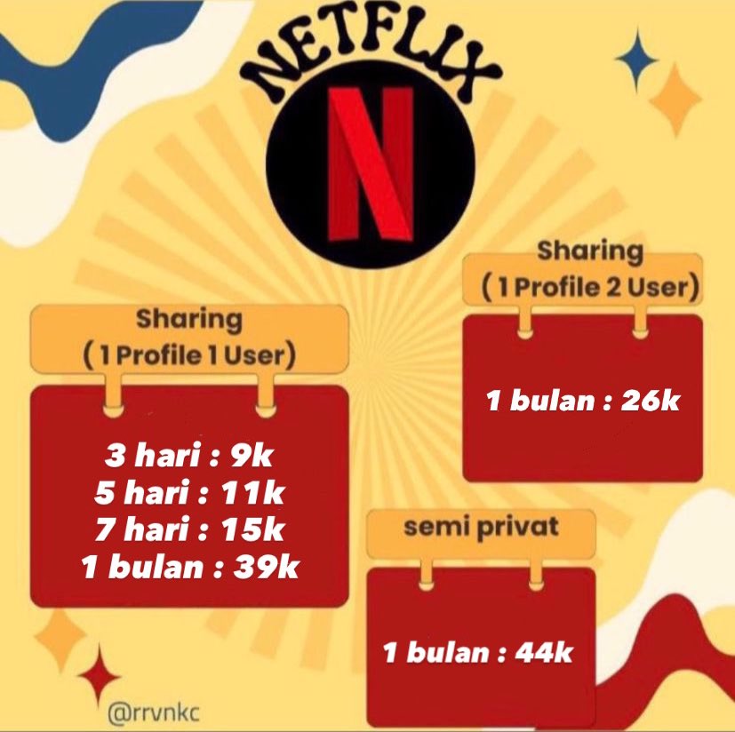 jual netflix dkk tweet media