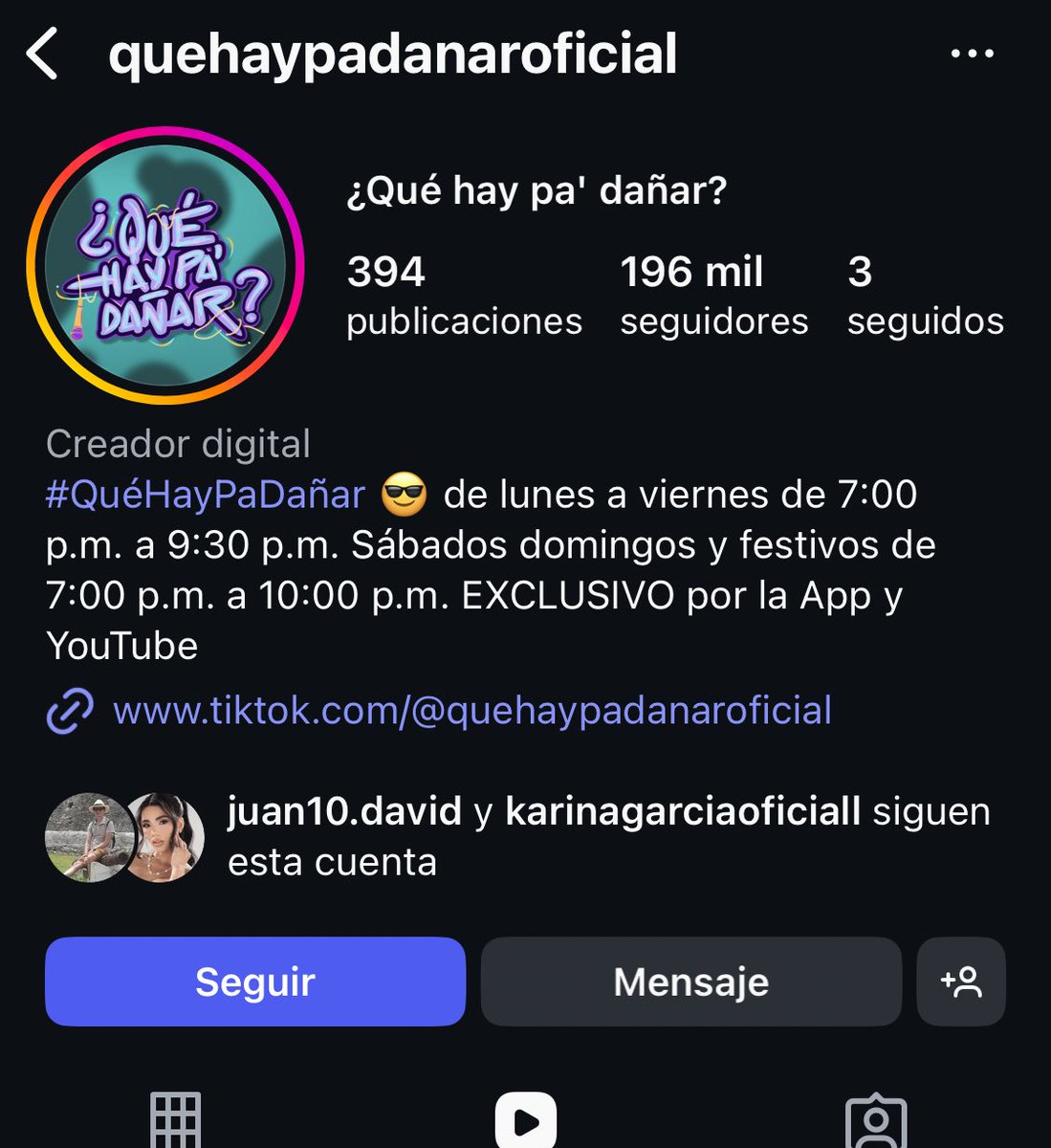 Adivinen qué programa paso de 9mil vistas a 1 millón y en cuestión de horas? 👀😍🌟

Karina Garcia madre de los numero! ¿Qué hay pa’ dañar bebe? 🐥🐣💕💖💅✨

#LaCasaDeLosFamososCol2 #LaCasaDeLosFamososCol3