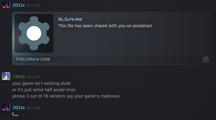 the game didn't work