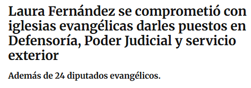 #DebateTotal
Laura Fernández: YO SOY CATÓLICA! NUNCA OFRECÍ PUESTOS A LA IGLESIA!

La realidad:
