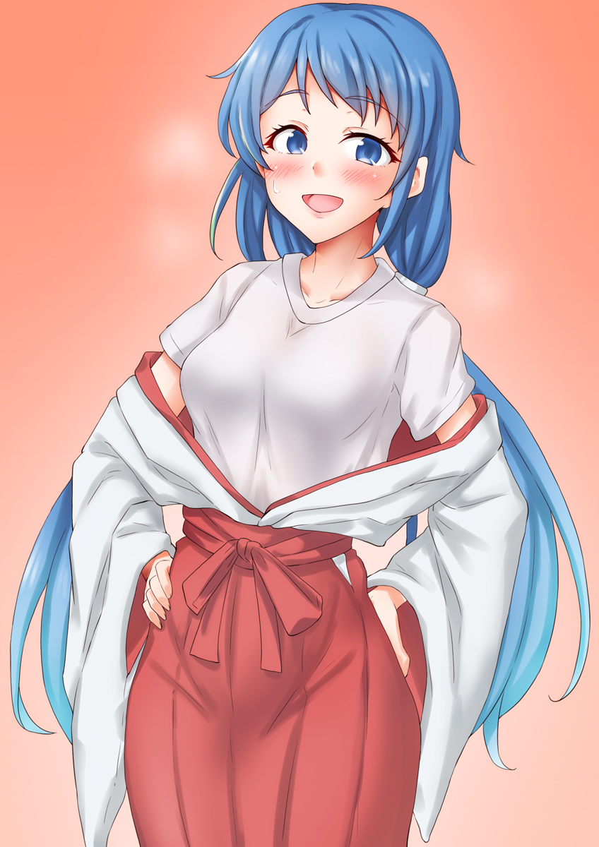 五月雨(艦これ) 「リクエストより五月雨ちゃん巫女服mode(幻覚) #艦これ」|あんちのイラスト