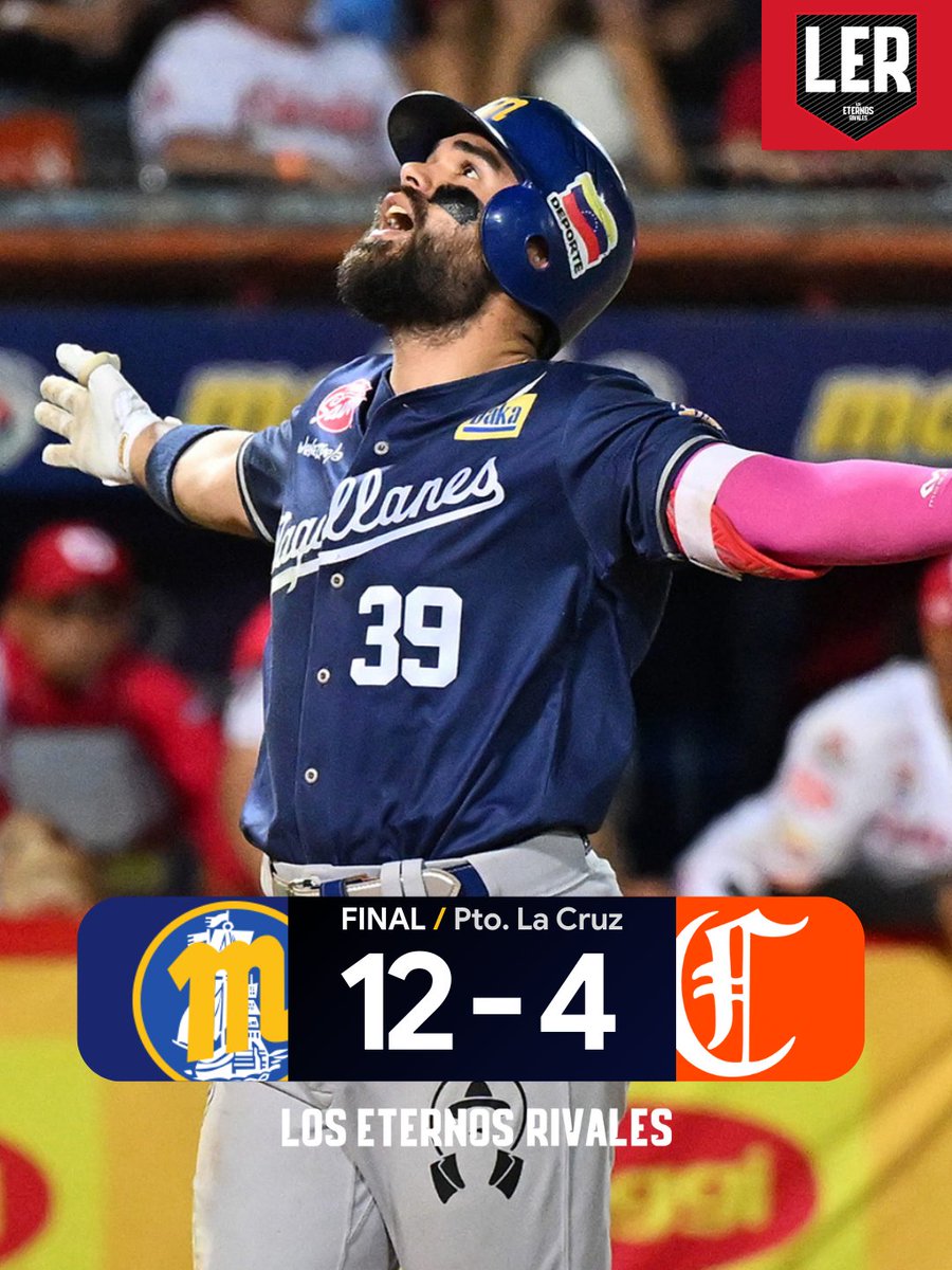 eternosrivales's tweet image. FINAL: #Magallanes 12-4 #Caribes ✅

#MAG domina la serie 1-0. 

#EternosRivales #FinalLVBP