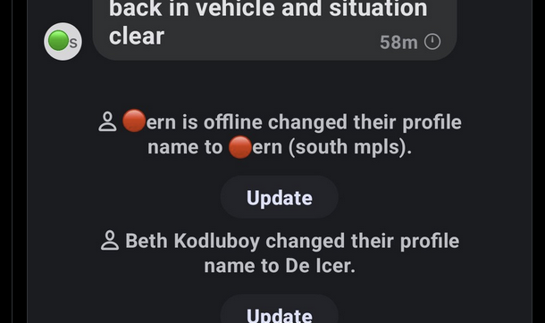 jimmy_rustlin's tweet photo. Meet Beth Kodluboy, spotted in the plate checking Antifa Chat group trying to change her name. Has worked in immigrant resettlement agencies and other nonprofits. She's currently board member and former VP of Rondo Community Land Trust. https://t.co/VgtHbZkcgr