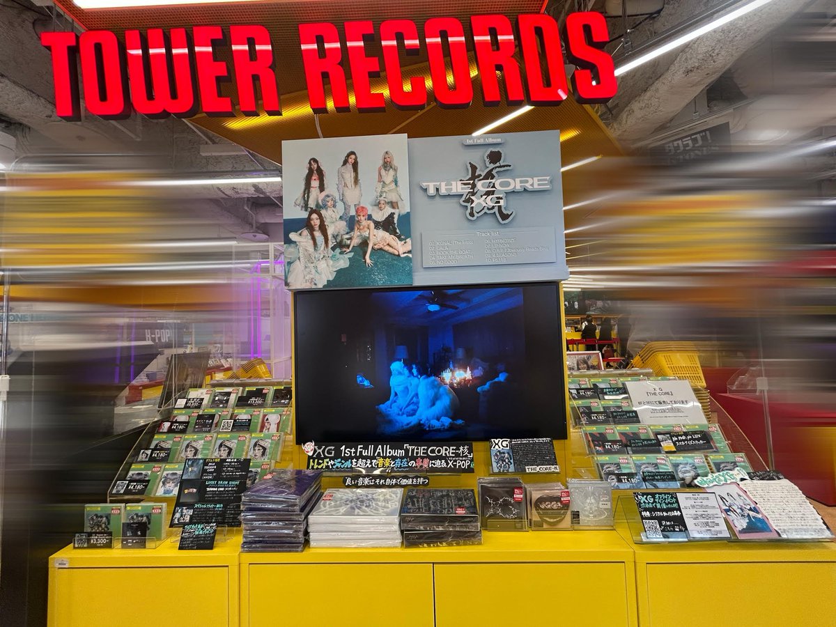 タワ渋XG】 #XG 1st Full Album 『THE CORE - 核』 施策盛り沢山で1F