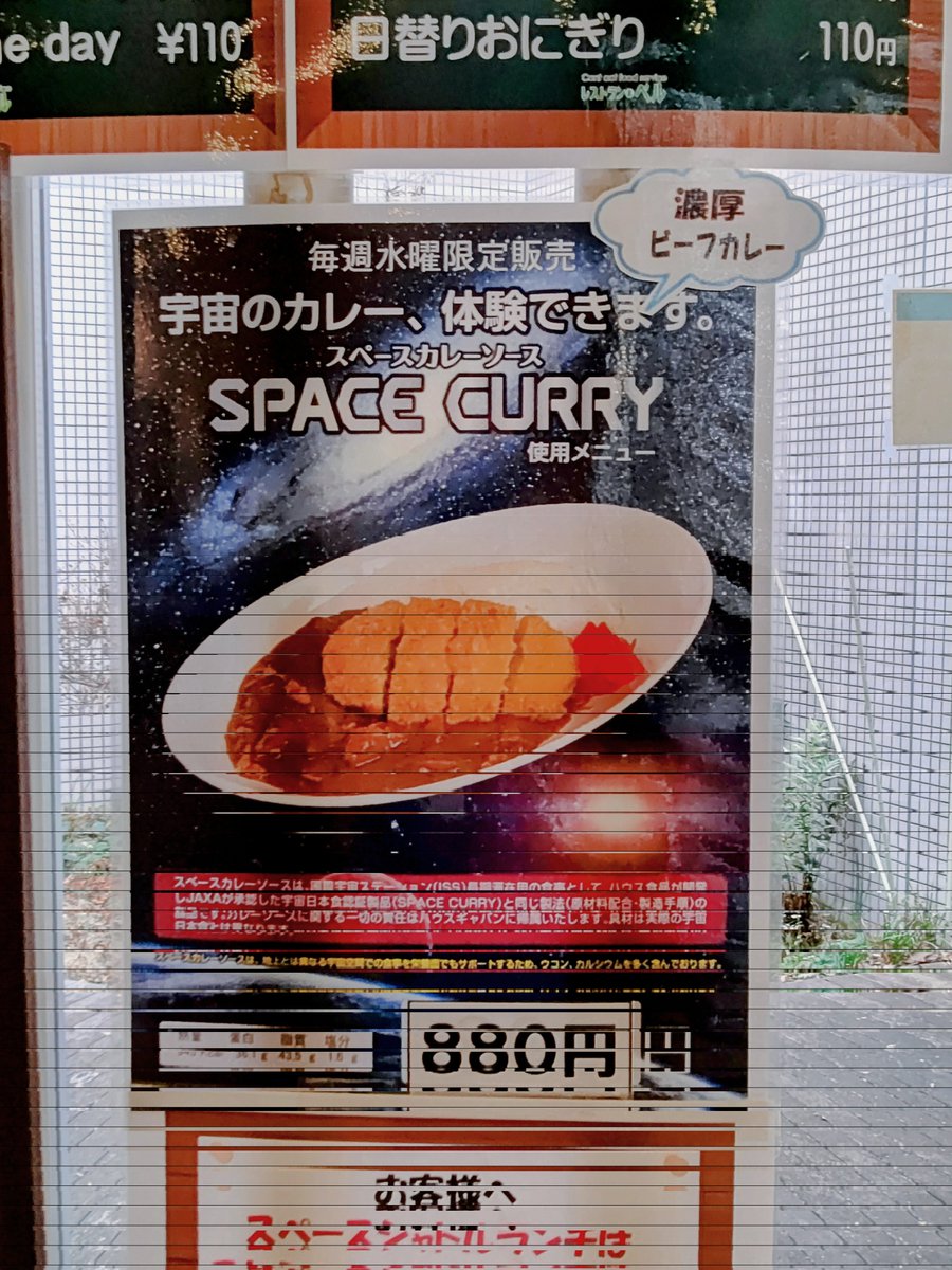 本日の昼食は宇宙カレー！🍛