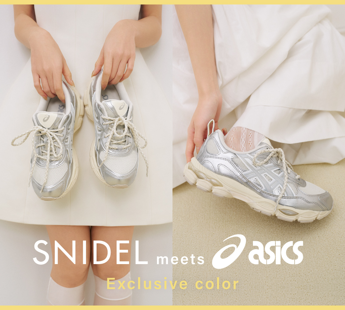 SNIDEL meets ASICS 別注スニーカー / GEL-NYC RGD 👟🩶 ASICSとSNIDEL