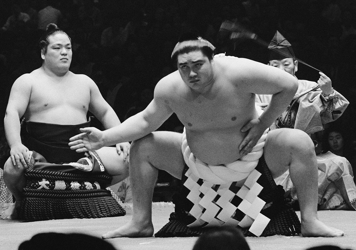 Interestingly enough Taihō, one of the sports all time great Yokozuna (dai-Yokozuna), was himself half-Ukrainian.

His father was born in what is now Ukraine, and fled the Bolshevik Revolution to an area of Russia that was then controlled by the Empire of Japan (Karafuto).

Taihō