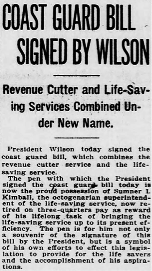 URDailyHistory's tweet image. 28 Jan 1915: U.S. Coast Guard is formed by a merger of the Revenue Cutter Service and the U.S. Life Saving Service, under the U.S. Department of the Treasury. In 2003, it was placed under the Department of Homeland Security. #CoastGuard #DHS #OTD #History #ad