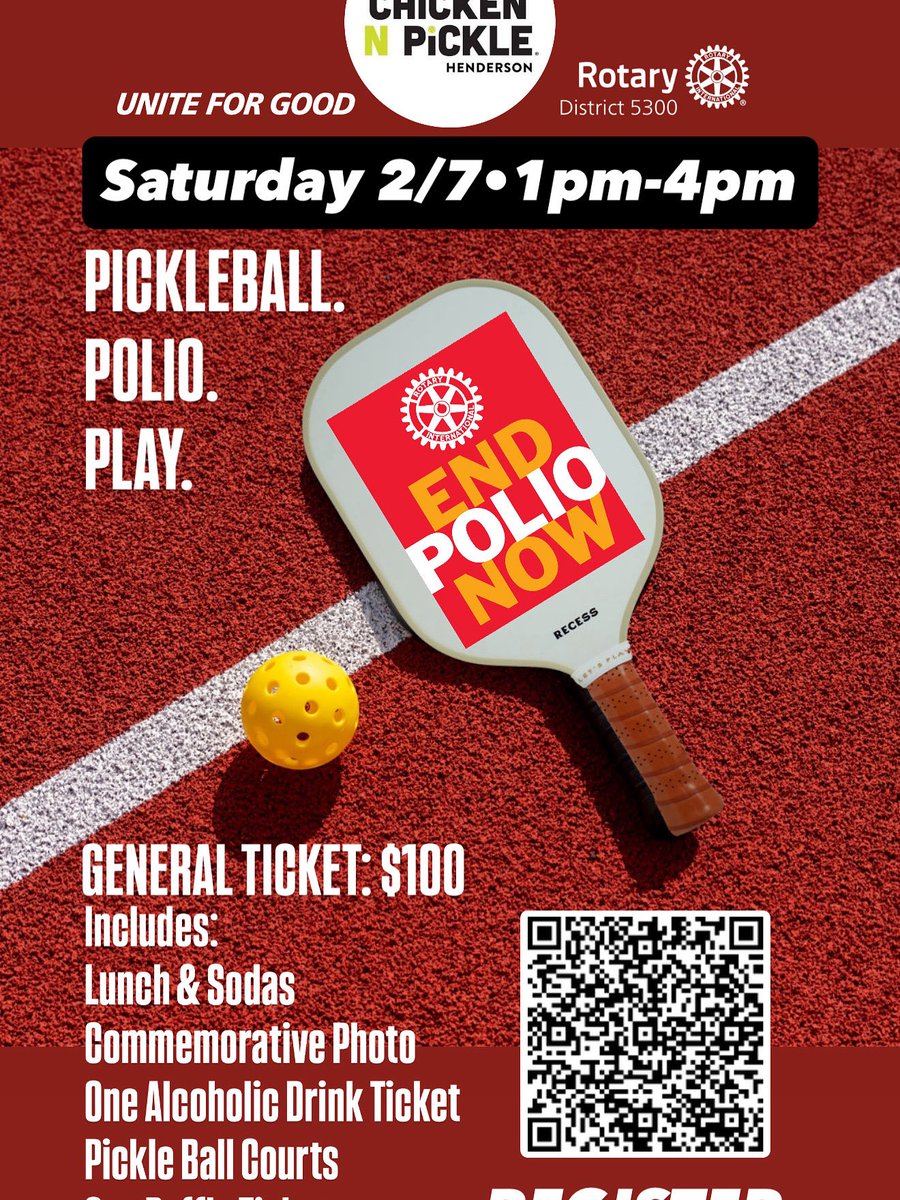 We are still in the fight to end Polio ,our district holding a fundraiser to help the efforts to end Polio