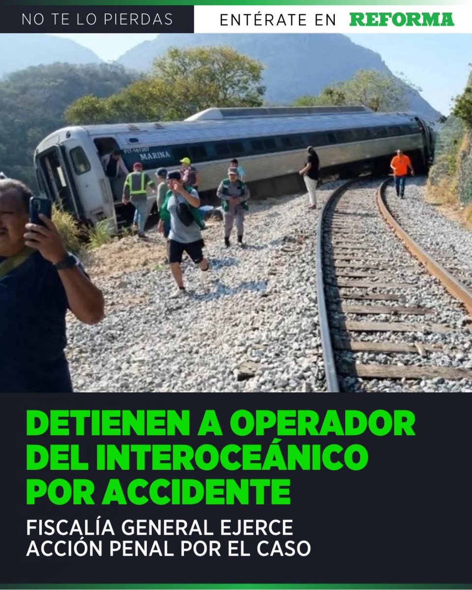 JTrianaT's tweet image. La fiscal encontró a su chivo expiatorio para exonerar al hijo de López Obrador por el descarrilamiento del tren.

Anunció que el único culpable es el maquinista por ir a exceso de velocidad. Ya no se investigará a Bobby, supervisor y hasta contratista de la obra.

Tan ruin.
