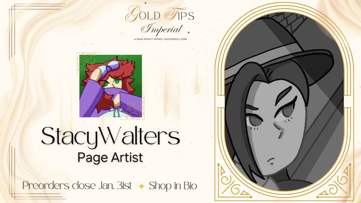 🍵 Contributor Preview! 💛

Momo in black and white is just as stunning as her in full color! 💛 <a href="/PallasDiana/">StacyWalters✨</a> showcases this perfectly, and you can check out more pieces like this one in our shop below!

#momo #momoyaoyorozu #yaomomo #bnha #mha

Shop Link! goldtipsimperial.bigcartel.com