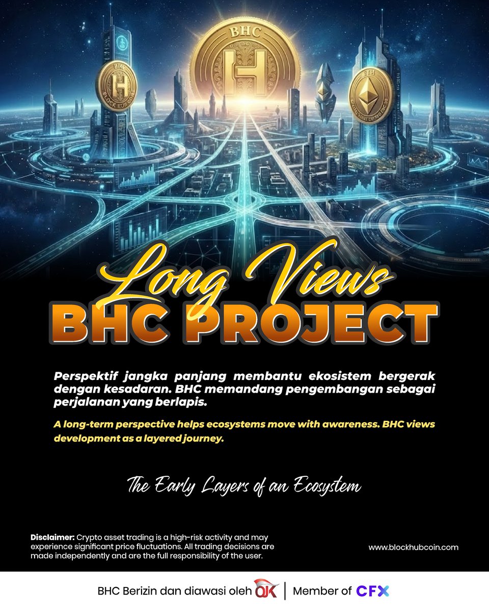 bhcofficial_id's tweet photo. Long Views, Strong Foundation 🚀✨
BHC dibangun dengan visi jangka panjang
Bukan sekadar pergerakan sesaat, tapi perjalanan bertahap menuju ekosistem yang kuat dan berkelanjutan 📈
#BHC #BlockHubCoin #LongViews #StrongFoundation #Ecosystembhc https://t.co/5N53FwSrq4