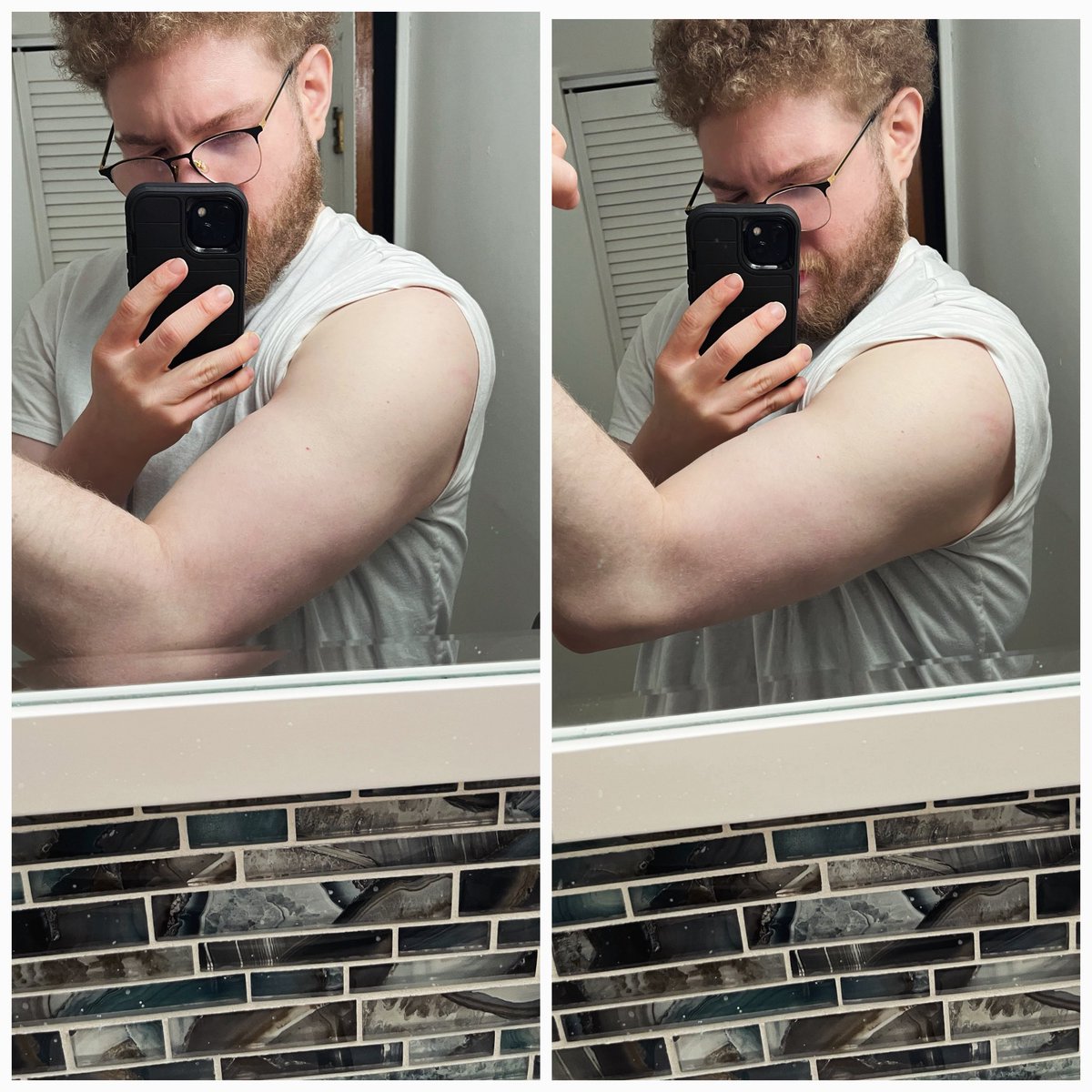 It may not be much, but to see the cuts?  It’s a good ass start.  Damn I’m proud bro 💪🏻🙏🏻❤️