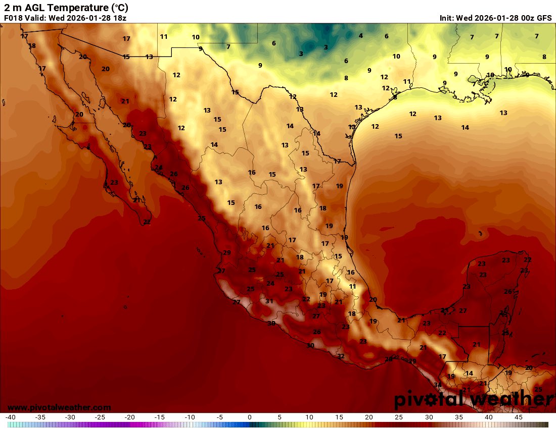 🌤️ESTE MIÉRCOLES se prevé tiempo estable, pero llegará débil masa polar que mantendrá reguladas temperaturas con una tarde fresca en el norte, noreste y oriente y templada en el centro

🥶Las horas nocturnas seguirá frías en zonas altas

⚠️PRÓXIMO AIRE ÁRTICO EL FIN DE SEMANA‼️