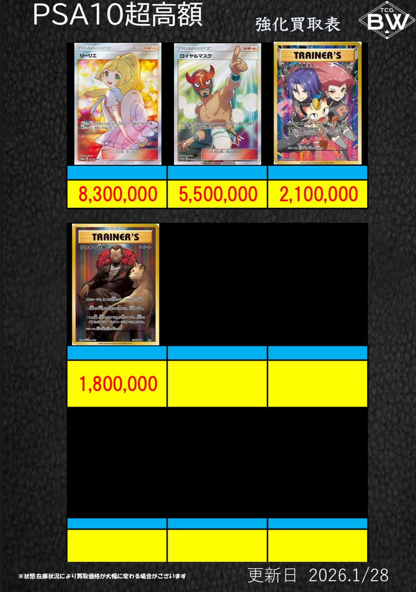 PSA10 トレーナー