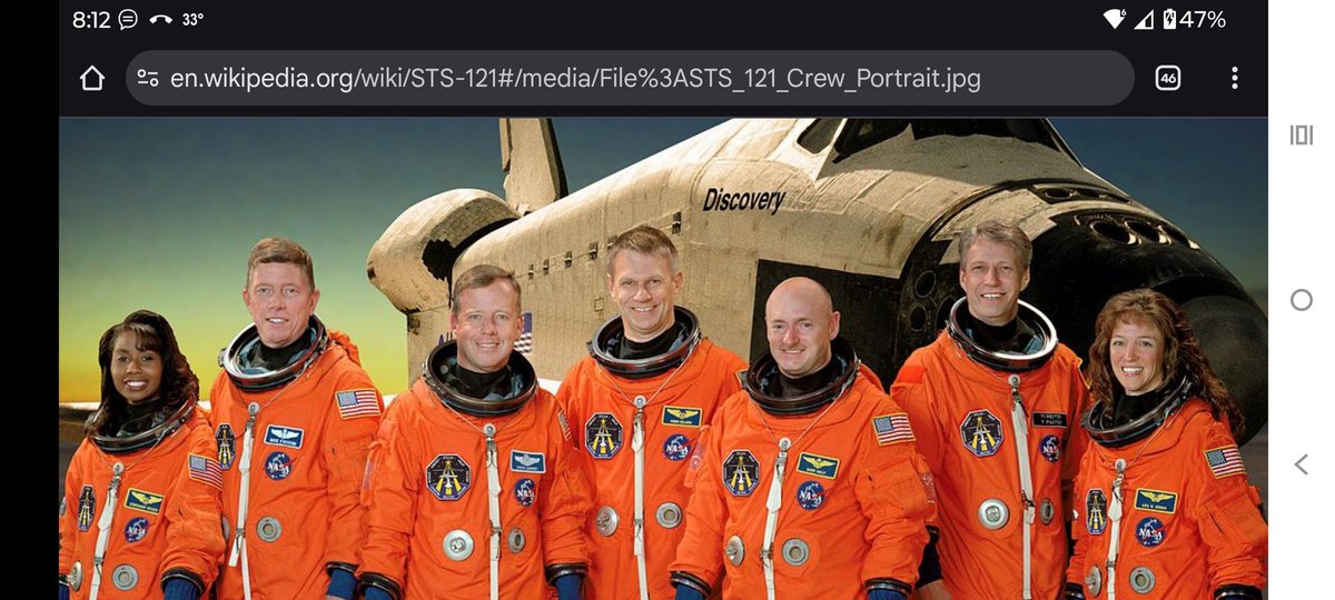 truthpistol's tweet photo. Page 1

FAKE NEWS - NASA
Space Shuttle Discovery

All PHONY astronauts' surnames 
matched to *ANOTHER* PHONY astronaut's surname as a professor.

Crew lists for BOTH Discovery &amp; Endeavor ("Mark Kelly's" real info).

Highlighted last names match real names in the purple pic list. https://t.co/C7XqySpIGI