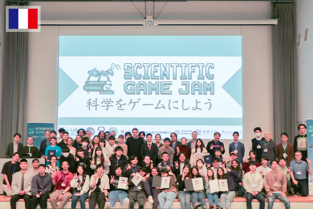 ／
📣国際ゲームイベントで、
本学学生の参加チームが最優秀賞🏆✨
＼

フランス大使館と連携した「サイエンティフィックゲームジャム」で、本学学生の参加チーム「Namazu」が最優秀賞を獲得👏

☞ iput.ac.jp/osaka/eyes/948…
☞ namazu2025.itch.io/namazus-fault-…

#大阪国際工科専門職大学 #IPUT #SGJTokyo