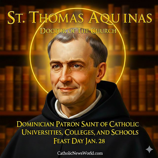 catholicnews1's tweet image. St. Thomas #Aquinas, Doctor of the Church - Sent to a Monastery at Age 5! Dominican Patron Saint of Catholic Universities, Colleges, and Schools - Saint Jan. 28
catholicnewsworld.com/2026/01/st-tho…